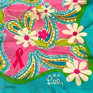 Lilly Pulitzer silk scarf.
